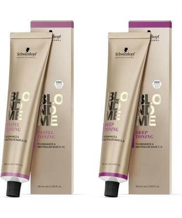 Schwarzkopf BlondMe- Pastel Toning Lilac Cream 60ml - For Light Blonde Hair Neutralizing - Buy Online on GoSupps.com