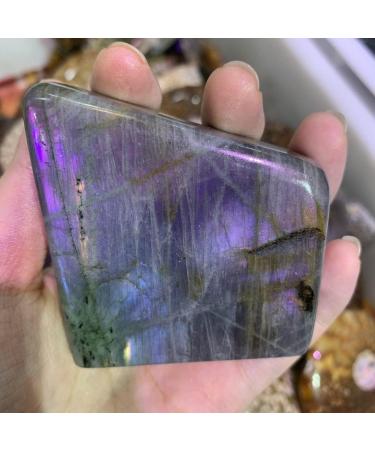 Natural Crystal Rough Natural Purple Light Labradorite Quartz Flame Stones Display Gem Stones GiftsDecor Minerals Can be Used for (Size : 300-400g) (Size : 400-500g) - Buy Online on GoSupps.com