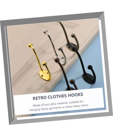 ABOOFAN 4pcs Hook up Bath Towel Hook Jacket Hooks Single Robe Hook Utility Hooks Office Old Fashioned Hanger 9.5X6.7X2.3CM Golden - Buy Online on GoSupps.com