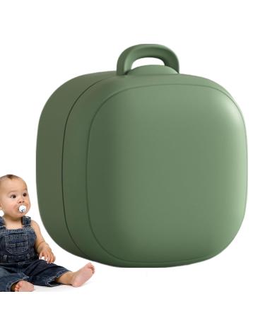 Silicone Pacifier Container | Travel-Friendly Dustproof Cover for Newborns & Kids | Tsuchiya Green - Buy Online on GoSupps.com
