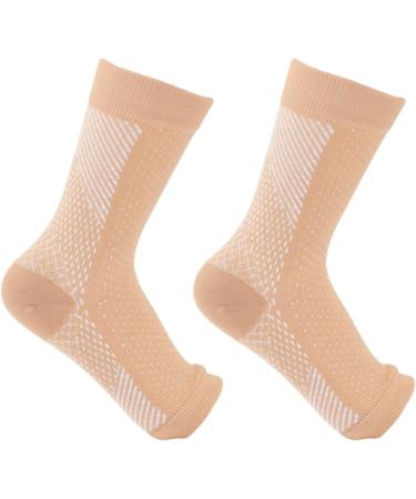 Kasmole Ankle Compression Cuff - Open Compression Stockings & Foot Sleeves for Swelling Relief | Available in Random Colors - Size L - Buy Online on GoSupps.com