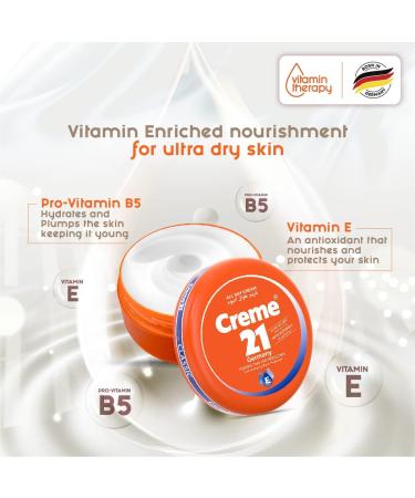 Creme 21 - All Day Cream w/Vitamin B5 (5 oz) - Buy Online on GoSupps.com