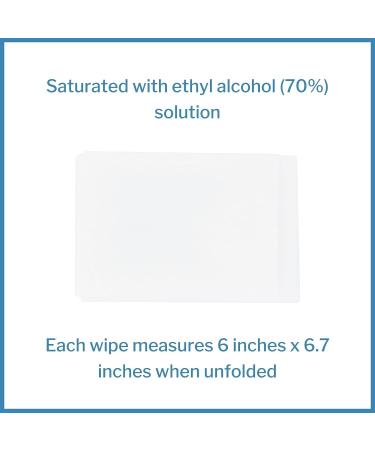 McKesson Hand Sanitizing Wipes - 100 Individually Wrapped Towelettes for Travel, Moisturizing with Aloe and Vitamin E - 1 Pack - Buy Online on GoSupps.com