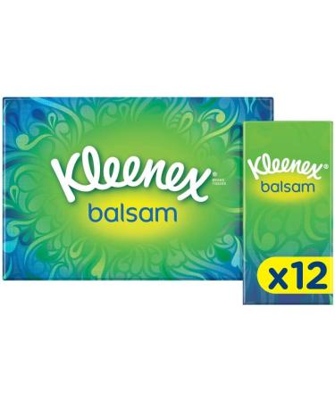 Kleenex 4-Layer Balm Handkerchiefs for Colds & Allergies - 108 Tissues in 16 x 12 Packs | Ideal for Sensitive Skin - Buy Online on GoSupps.com