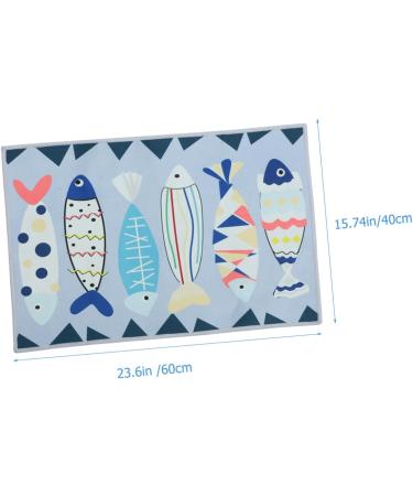 STOBAZA Water Absorbent Bath Mat Water Absorbing Bath Mat Floor Mat Carpet Absorb Water Shower Mat - Buy Online on GoSupps.com