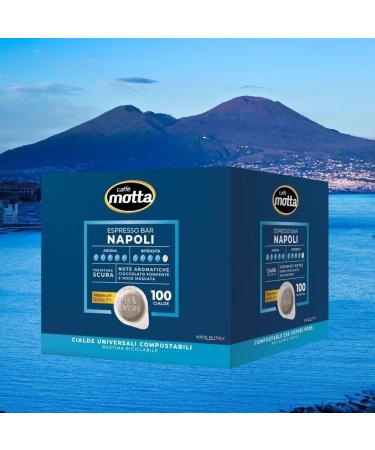 Rummo Motta Ese Coffee Pods 44mm 100 Coffee Pods Napoli Blend Compostable Coffee Pods + 1 Can of 330ml Peach Iced Tea - Buy Online on GoSupps.com