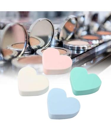 Cosmetic Makeup Sponge Reusable Heart Shaped Makeup Sponge Soft for Men for Foundation Blushes BB Cream for Create Perfect Makeup Effect for Women
