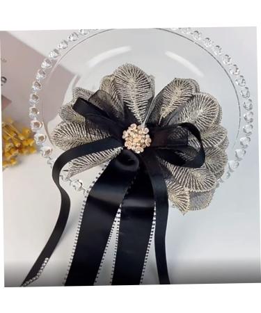 FRCOLOR Hair bow hairpin barrettes for thick hair black hair bands 's hair clips flower tassel hair barrettes chiffon flower jaw barrettes flower hair clips for bows for Clips - Buy Online on GoSupps.com