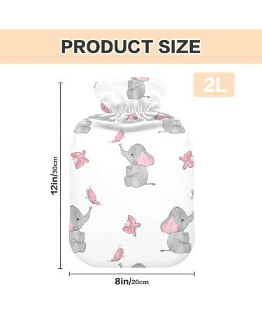 Shop Elephant & Butterfly Hot Water Bottles - 2L Pain Relief & Hand Warmer | International Shipping - Buy Online on GoSupps.com