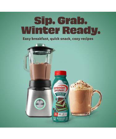 Premier Protein Shake, Limited Edition, Winter Mint Chocolate, 30g Protein, No Added Sugar, 24 Vitamins & Minerals to Support Immune Health, 11.5 fl oz, 12 Pack - Buy Online on GoSupps.com
