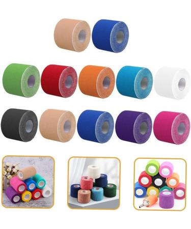 ULTECHNOVO 24 Rolls Sports Tape | Athletic Kinesiology Tape for Muscle Relief | Wear-Resistant Non-Woven Fabric Elastic Tapes for Elbow & Ankle - Buy Online on GoSupps.com