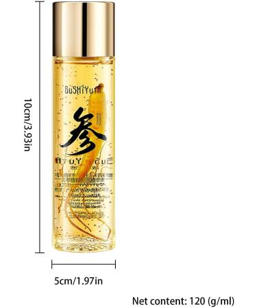  EviKoo Ginseng Toner Hydrating and Brightening Toner Essence with Ginseng | Facial Firming 120ml Pore Reducer Moisturizing Rejuvenating Skin Care Skin Care for a Complexion - Buy Online on GoSupps.com