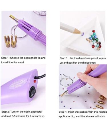 Hotfix Applicator Tool Set - 7 Sizes Tweezers & Accessories for Crafting & DIY Projects - Buy Online on GoSupps.com