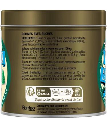 Valda Gums With Sugars - Mint Eucalyptus Flavor - Softens the Throat* - 140g - Buy Online on GoSupps.com