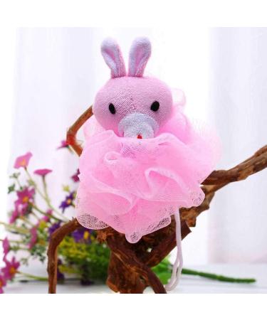 Tomaibaby 4Pcs Animal Bath Sponge Pouf for Kids - Cartoon Loofah Shower Ball (Random Style) - Buy Online on GoSupps.com