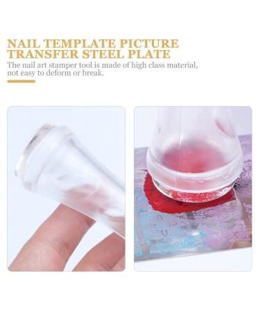 HEALLILY 2pcs Double Head Nail Art Stamper - Transparent Manicure Printing Tool for Perfect Nail Designs - Buy Online on GoSupps.com