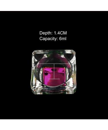 1 pc Rainbow Glass Crystal Acrylic Liquid Holder Dish Dappen Dish Glass Cup with Lid Bowl for Acrylic Powder Monomer Nail Tool HJ-NAPB019 (Square Shape) HJ-NAPB019-Square - Buy Online on GoSupps.com