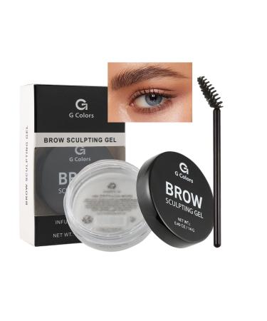 G G colors Eyebrow Wax Brow Gel - Eyebrow Styling Wax for Feathery & Fluffy & Brow Freeze Long Lasting Waterproof Clear Eyebrow Gel