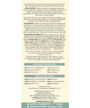 Sukin Natural Balance Scalp Scrub 200ml | Australian Natural Hair Care | International Shipping Available - Buy Online on GoSupps.com