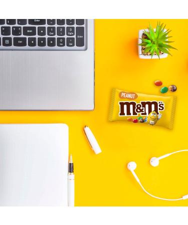 M&M's Peanut Chocolate Candy - 24 Pack (24 x 45g) - Perfect for On-the-Go Snacking - International Shipping Available - Buy Online on GoSupps.com