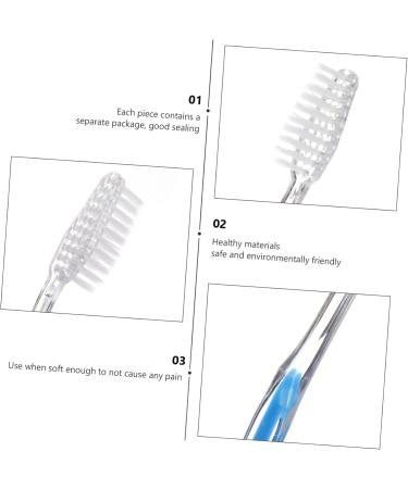 Minkissy Disposable Toothbrush 60 STK - Hygienic Micro-Tip Toothbrush for Sensitive Gums | Bulk Hotel & Toddler Use - Buy Online on GoSupps.com
