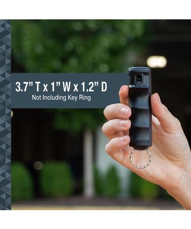 SABRE Ruger Pepper Gel - 25 Bursts, 12-Foot Range, UV Dye, Finger Grip, Key Ring - Black Pepper Spray - Buy Online on GoSupps.com