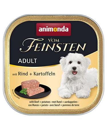 Animonda of the finest adult dog food wet food for adult dogs with beef + potatoes 22 x 150 g with beef + potatoes 1 piece (22 pack) - Buy Online on GoSupps.com