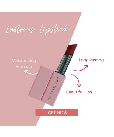 Lustrous Lipstick for Women - High Impact Color Long Lasting & Waterproof Hydrating Formula | Bold & Elegant Lips - Buy Online on GoSupps.com