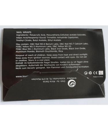 Lovelyface Nails - Sargent Plain Exclusive Nail Wraps - 16 Thin Self-Adhesive Long-Lasting Nail Foils - Non-Toxic - Buy Online on GoSupps.com