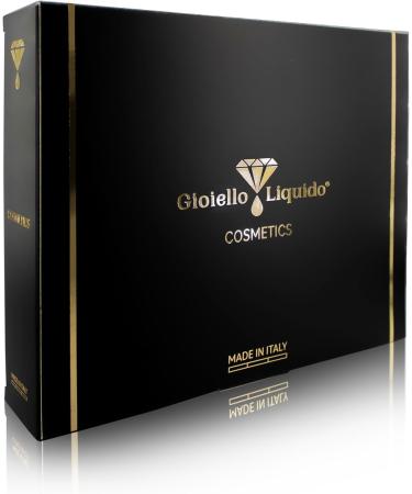 Illuminating Gift Box (B02) 1 Face Cream with Colloidal Gold X50 Antiaging + Face Mask with Colloidal Gold and Hyaluronic Acid - Diplomas Birthday Christmas Gift - Gioiello Liquido - Buy Online on GoSupps.com