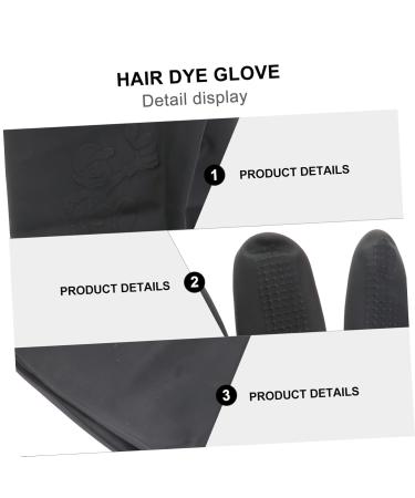 Beaupretty 9 Pairs Shampoo Hair Dye Black Large Thick Rubber Hair Beauty Tools Large Hairdressing Supplies Hair Salon Barber Belt Bulls Man - Buy Online on GoSupps.com