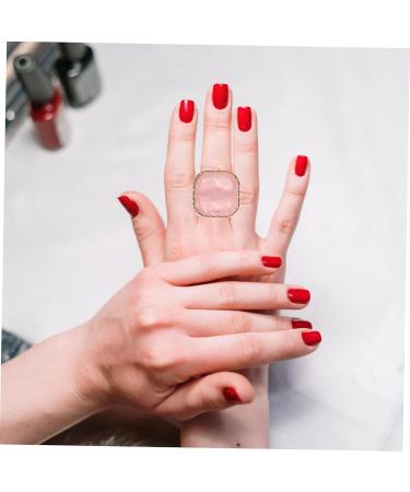 4pcs Japanese Imitation Shell Ring Tool - Nail Art Mixing Trays & Color Plates for Manicure - Zinc Alloy Heart Palette - Buy Online on GoSupps.com