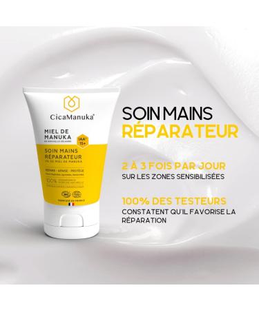  CicaManuka CicaManuka - Repairing Foot Cream with Manuka Honey IAA15+ Repairs dry damaged heels Cosmos Natural Certified 75ml & Repairing Hand Cream with Manuka Honey IAA15+ - Nourishes and moisturizes - 50ml - Buy Online on GoSupps.com