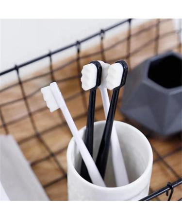 Brevi Nordic-Inspired Nano Toothbrush for Adults - Extra Soft 20 000 Bristles Protect Sensitive Gums & Teeth (Black & White) - Shop Now! - Buy Online on GoSupps.com