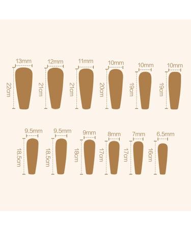 Yiifunglong Fun Nail Art Design Stickers & Press-On Fake Nails Set - Full Cover Nail Tips with Glue for Women - Buy Online on GoSupps.com