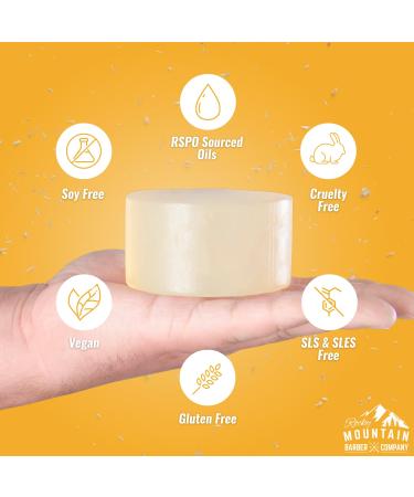 Men's All-in-One Shampoo & Body Soap Bars | Extra Thick Glycerin Hair & Body Soap | 2 Bars | Spiced Sawdust Scent | With Coconut Oil & Oat Protein | Made in USA | 14.5 oz - Buy Online on GoSupps.com