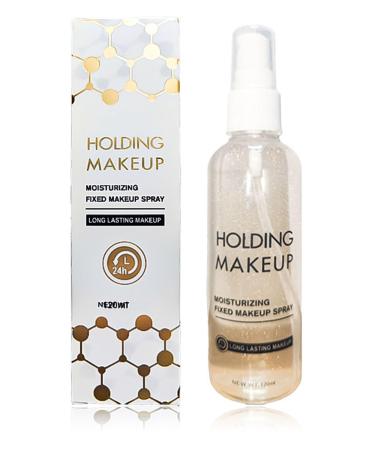 Makeup Setting Spray Facial Spray Lightweight Makeup Setting Moisturizes Skin Creates a Bright Look 4 oz. (Gold)