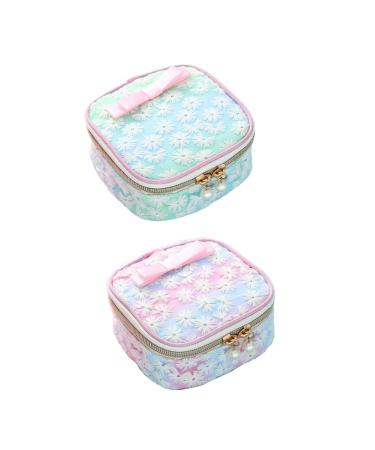 Lurrose 2pcs Yarn Thorn Hygiene Bag Cute Makeup Bag Mini Lipsticks Travel Wallet Sanitary Napkin Bag Travel Toiletry Containers Tampons Storage Pouch Sanitary Napkin Pouches Change Bag