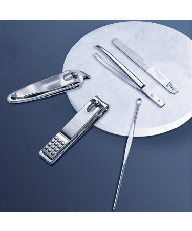 nail kit manicure set Stainless Steel Manicure Kit for Men & Women with Plastic Storage Box Portable Professional Finger & Toe Nail Kit (Color : B) (Color : Silver) - Buy Online on GoSupps.com