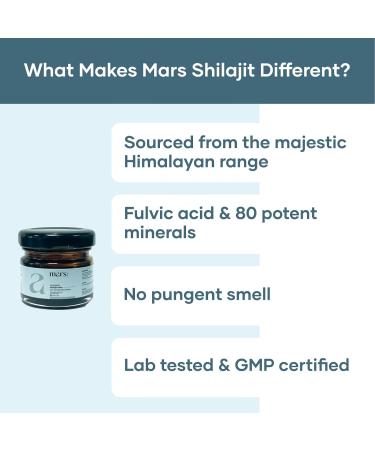 mars by GHC Pure Himalayan Shilajit Resin (Pack of 3) | Powered with Fulvic Acid | Strength Stamina & Immunity | Pure Organic Authentic Shilajit Resin sourced from Himalayas (60g) - Buy Online on GoSupps.com