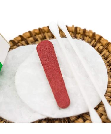 ECO Amenities Hotel Vanity Set - 100 Travel Packs of Cotton Pads, Swabs, and Nail File in Individually Wrapped Paper Boxes - Buy Online on GoSupps.com