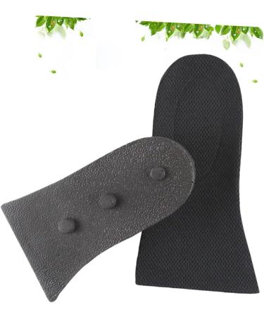 FOMIYES Height Increasing Insoles - 1 Pair PU Shoe Lift Pads for Taller Feet - Black M - Buy Online on GoSupps.com