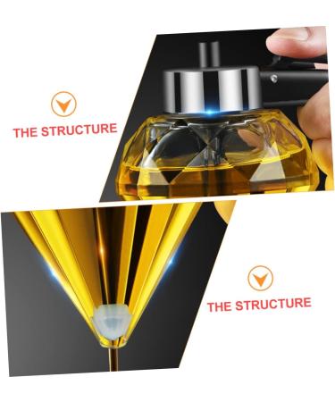 Zerodeko Oil Can Olive Oil Pot Oiler Soy Sauce Bottle Soy Sauce Dispenser Olive Oil Jar Kitchen Oil Dispenser Cruet Bottle Oil Press Glass Bottle Oil Storage Vinegar Bottle Stainless Steel 15X8.5X8.5CM Black - Buy Online on GoSupps.com