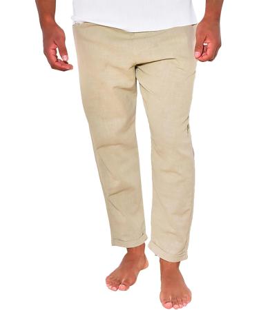 Men's Cargo Pants - Stretch Loose Straight Summer Leisure Pants - Breathable Khaki 3XL - Buy Online on GoSupps.com