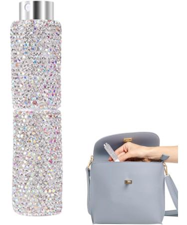 Xasbseulk Rhinestone Empty Spray Bottle 10ML Refillable Perfume Spray Bottle Easy to Refill Empty Atomiser Bottle Refillable Travel Perfume Atomizer for Purse Handbag Pocket and Luggage White - Buy Online on GoSupps.com