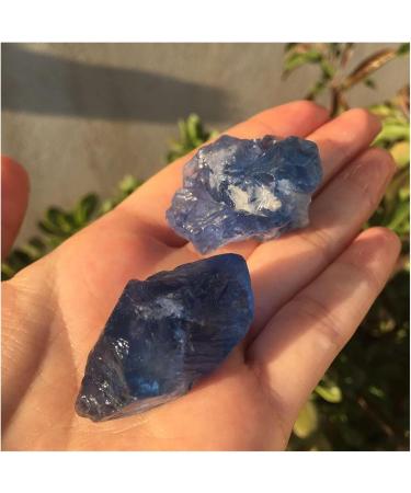 Fluorite 2pcs Pretty Natural raw Blue Fluorite Rough Stone Natural Quartz Crystals Stone for Natural Crystal Rough - Buy Online on GoSupps.com