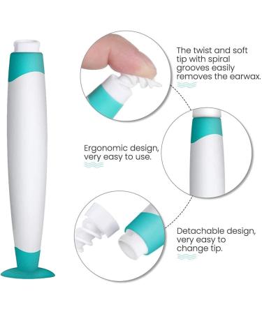 Aolbic Ear Wax Removal Spiral Tool Kit | Safe & Reusable for Adults & Kids | 16 Replacement Heads | Easy Ear Wax Removal - Buy Online on GoSupps.com