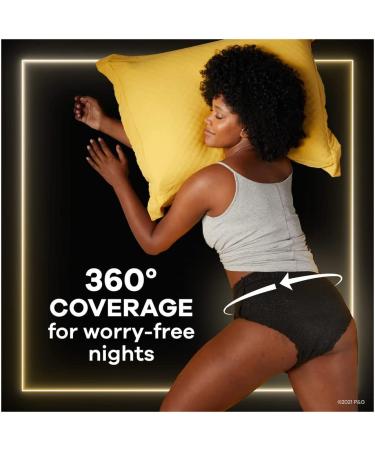 Always Zzzs Large Black Period Panties 14 Count - Overnight Disposable Period Underwear for Women - Leakproof - Size L/XL - Buy Online on GoSupps.com