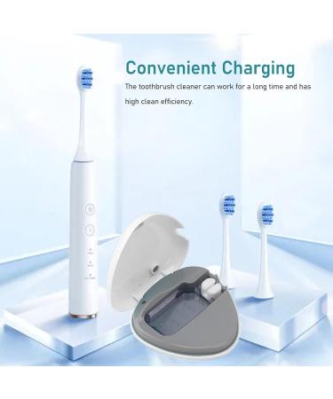 Sanitizer Toothbrush Case Rechargeable Portable Mini Travel Toothbrush Holder Toothbrush Cleaner Case for All Electric and Manual Toothbrushes White - Buy Online on GoSupps.com