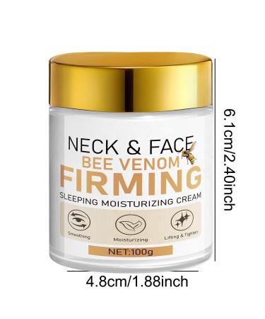 Bee Venom Sleeping Moisturizing Cream - Hydrating & Plumping Face and Neck Cream with Hyaluronic Acid Anti-Aging Daily Moisturizer for Firmer Softer Skin 3.53oz - Buy Online on GoSupps.com